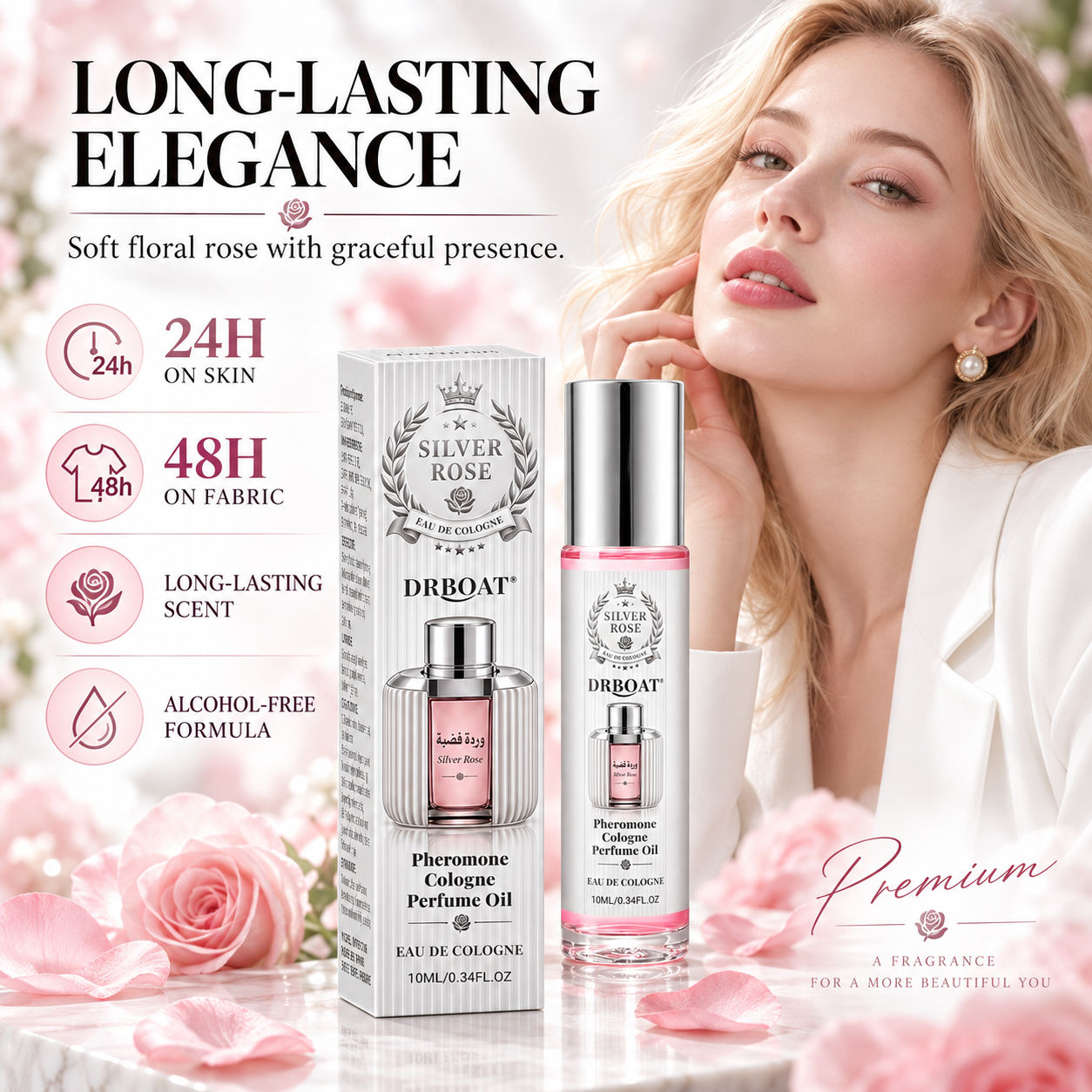 Silver Rose Roll-On Perfume Oi - Perfume Fragrance Concentration recension och pris