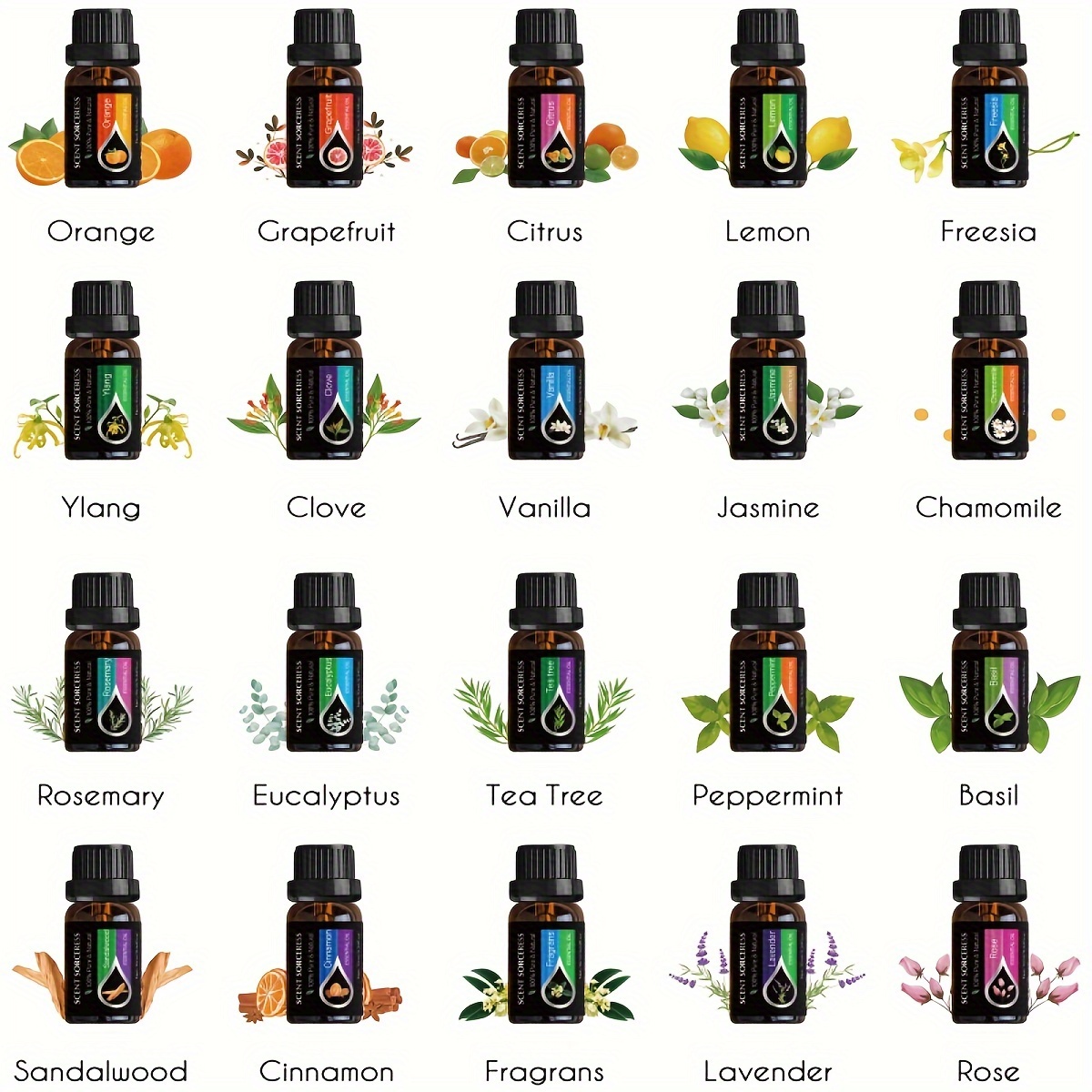 20Pcs/Set Classic Brand Essent - Perfume Fragrance Oil recension och pris