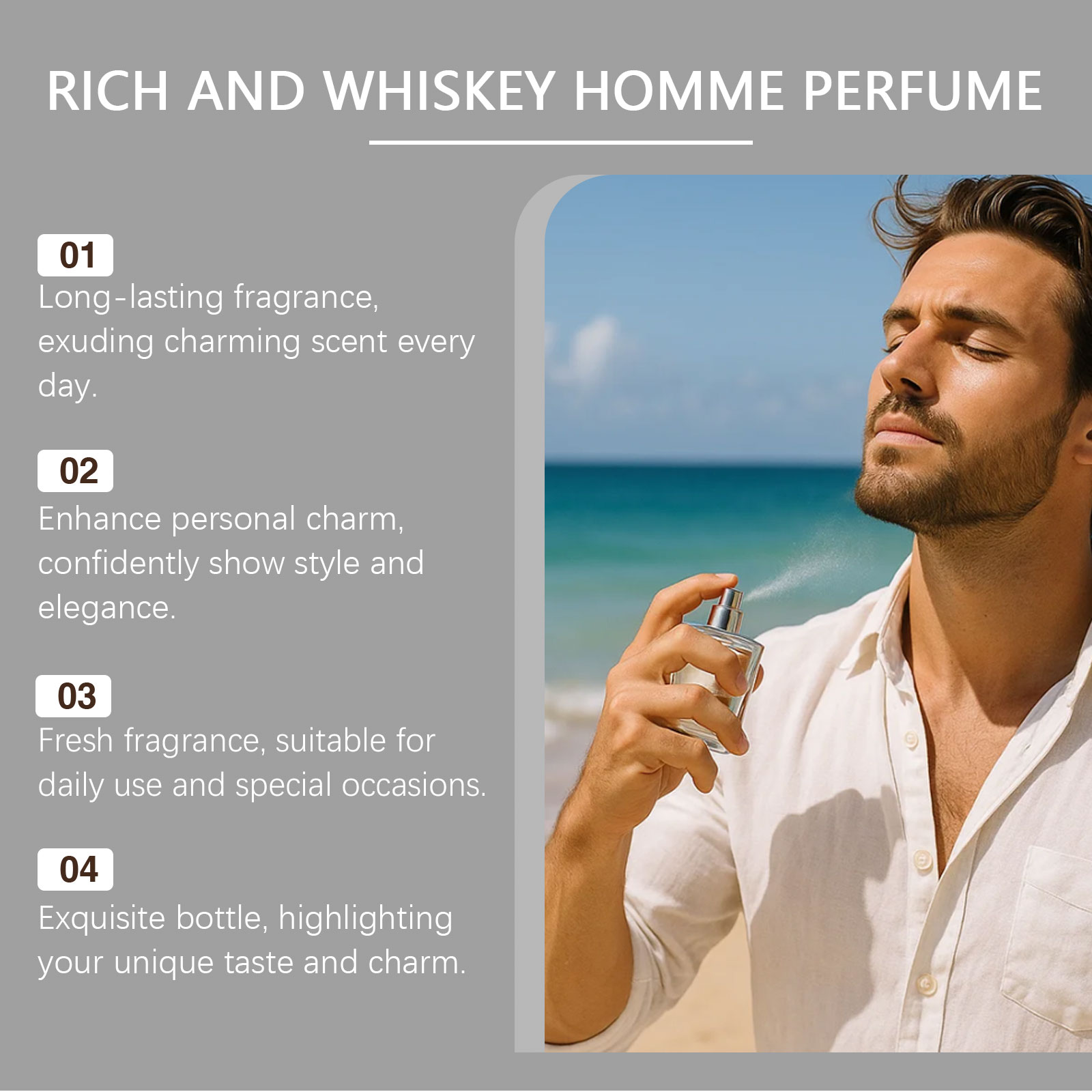 Warm Vanilla Men Cologne,Natur - Perfume Fragrance Concentration recension och pris