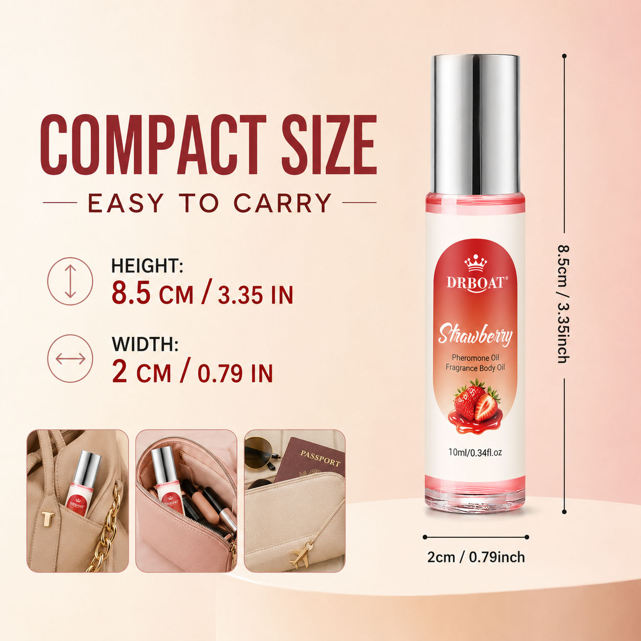 Strawberry Roll-On Perfume Oil - Perfume Fragrance Oil recension och pris