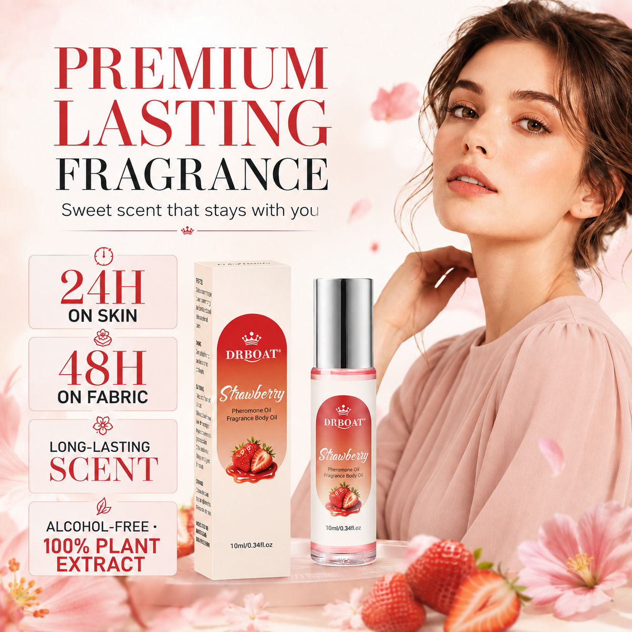 Strawberry Roll-On Perfume Oil - Perfume Fragrance Oil recension och pris